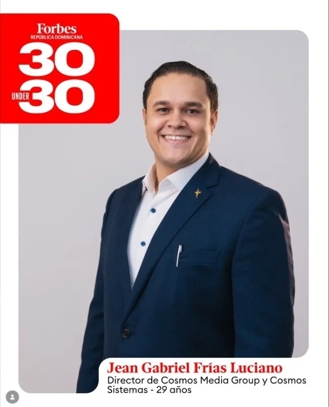 Portada de Forbes 30 Under 30 República Dominicana con Jean Gabriel Frías Luciano